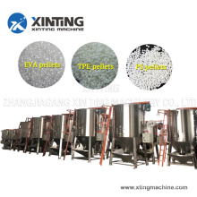 Plastic Pellets and Flakes Mixing and Drying Machine